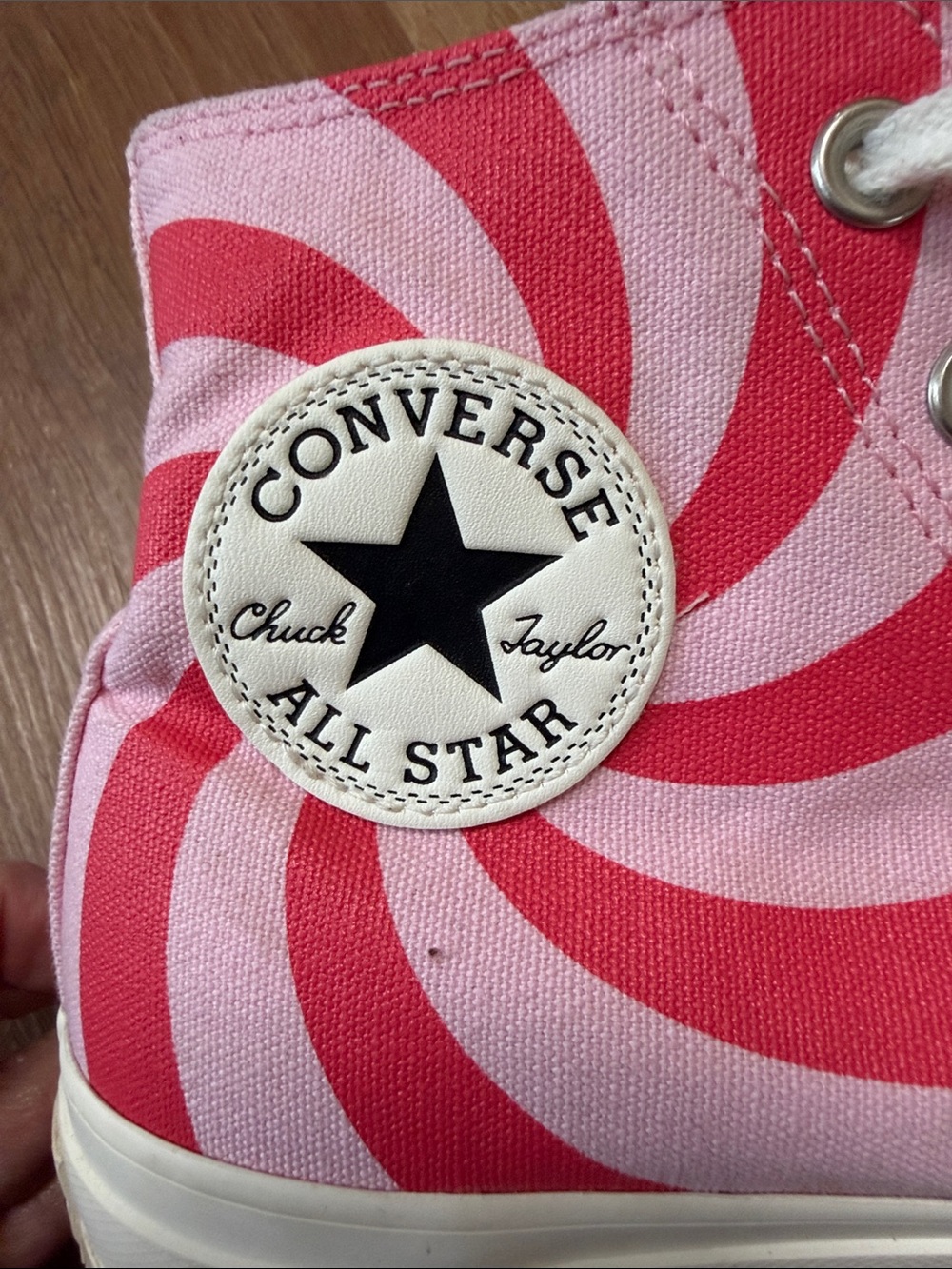 Converse Chuck Taylor high top Color Candy sneakers in Sunrise pink, size 8.5 - Picture 6 of 6